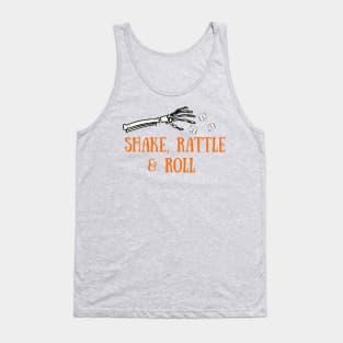 Shake Rattle and Roll Witches Buncoween Bunco Dice Game Tank Top